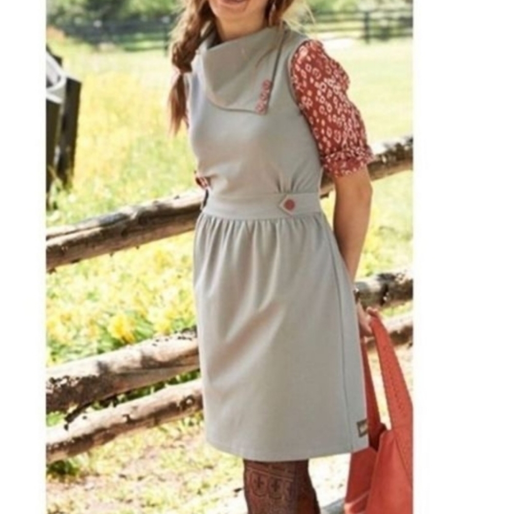 Matilda Jane Gray and Red Dress